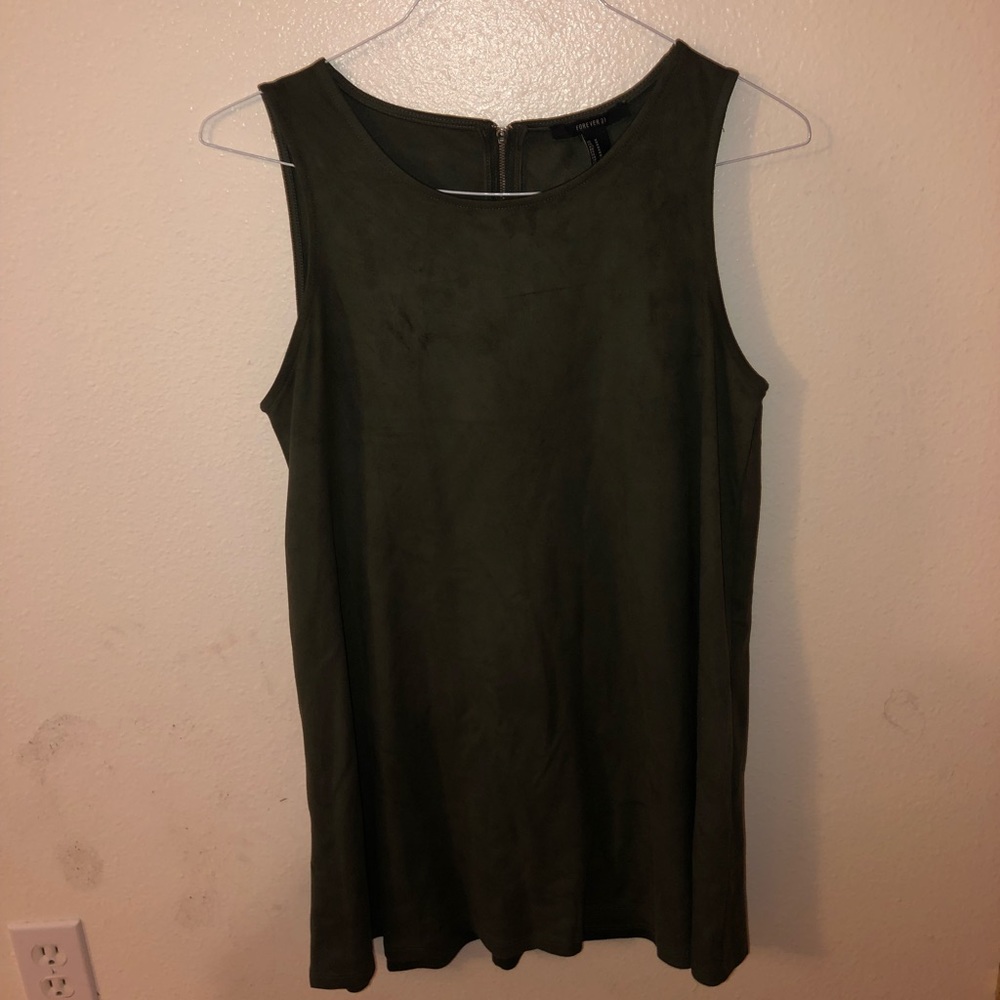 Dark Green Velvet Dress